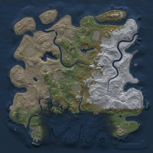 Thumbnail Rust Map: Procedural Map, Size: 4250, Seed: 789401222, 17 Monuments