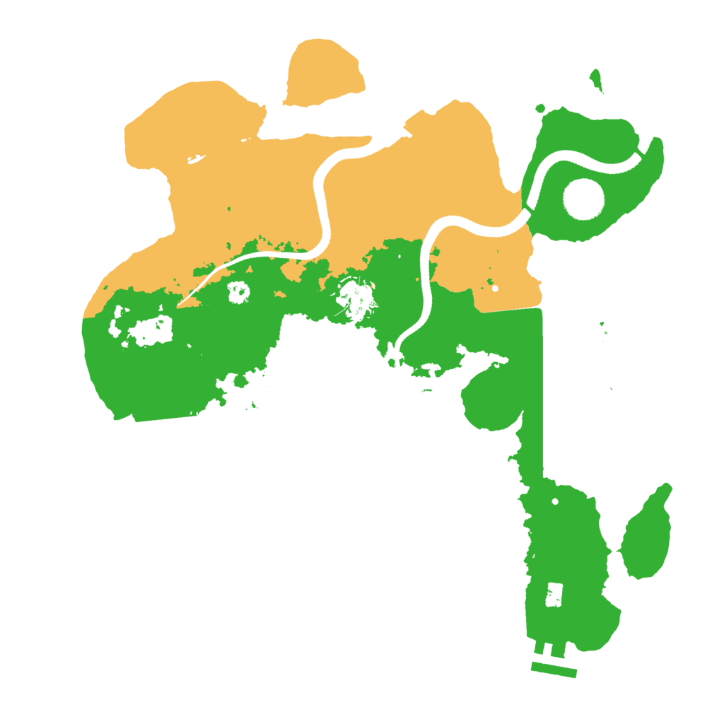 Biome Rust Map: Procedural Map, Size: 3200, Seed: 620309575
