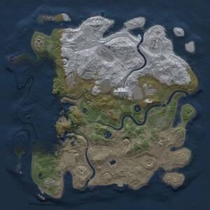 Thumbnail Rust Map: Procedural Map, Size: 4250, Seed: 1111797790, 17 Monuments