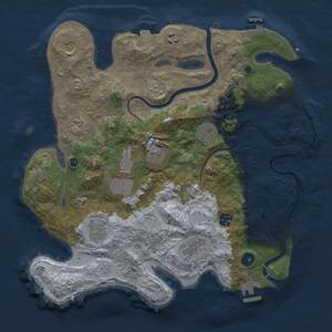 Thumbnail Rust Map: Procedural Map, Size: 3750, Seed: 4856, 16 Monuments