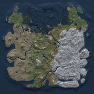 Thumbnail Rust Map: Procedural Map, Size: 4800, Seed: 2044559735, 17 Monuments