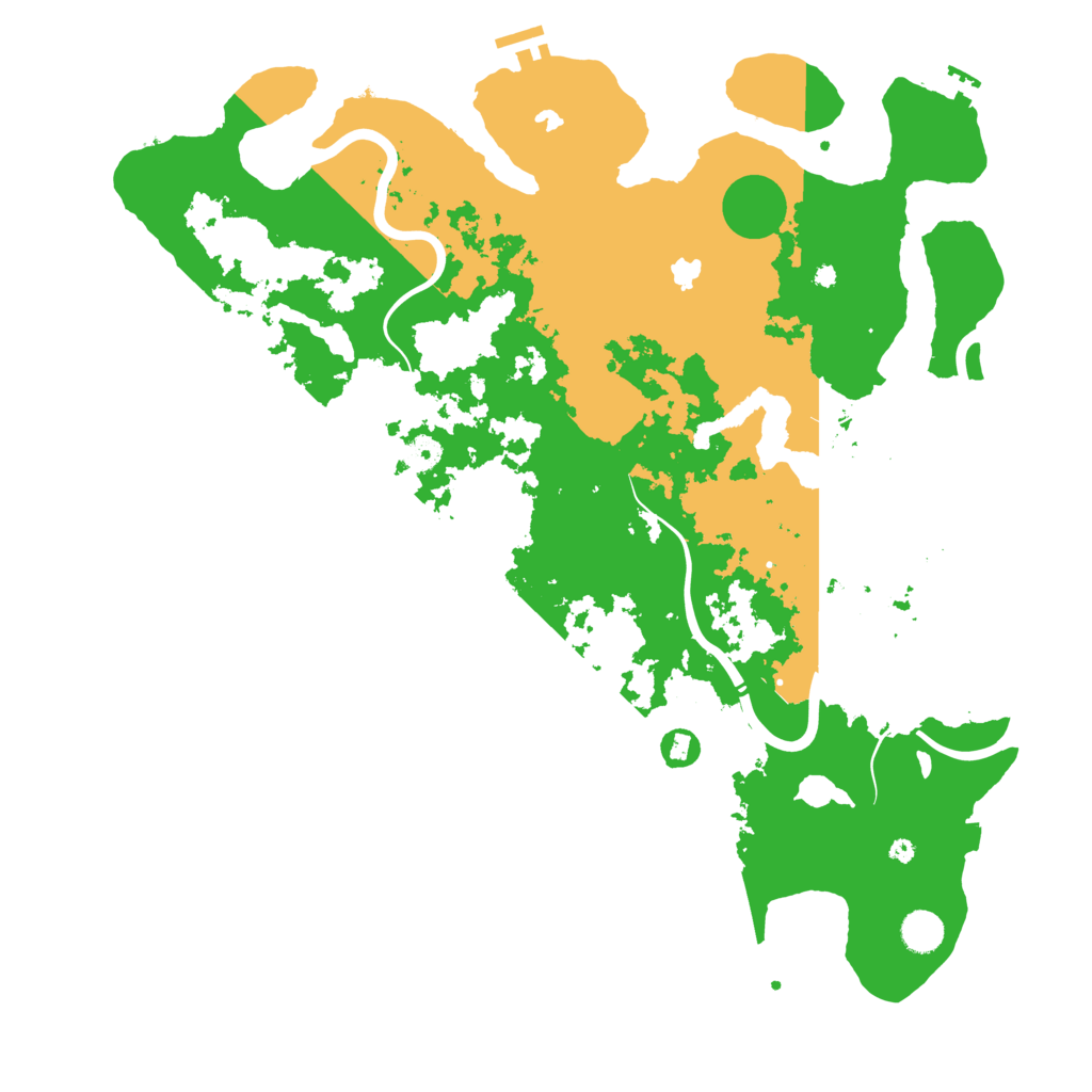Biome Rust Map: Procedural Map, Size: 4500, Seed: 1977240356