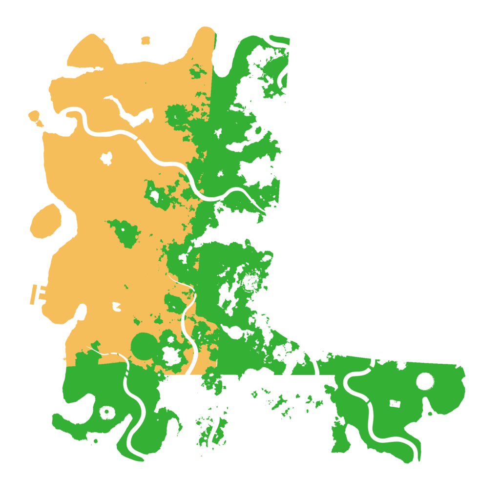 Biome Rust Map: Procedural Map, Size: 5000, Seed: 26606193