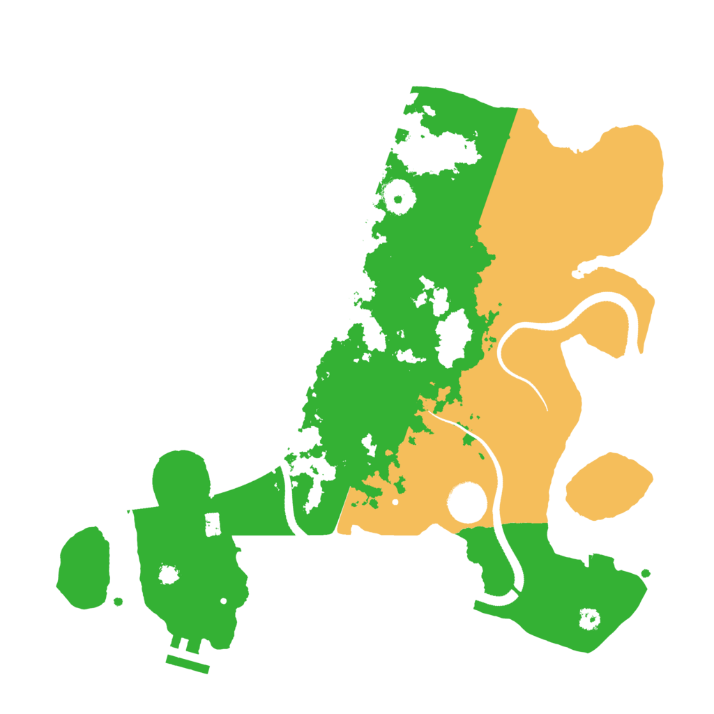 Biome Rust Map: Procedural Map, Size: 3300, Seed: 35039653