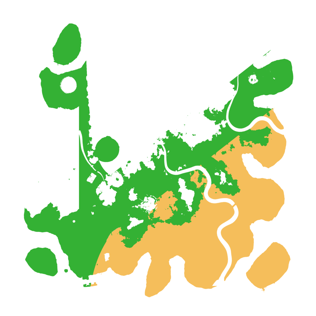 Biome Rust Map: Procedural Map, Size: 3500, Seed: 83159277
