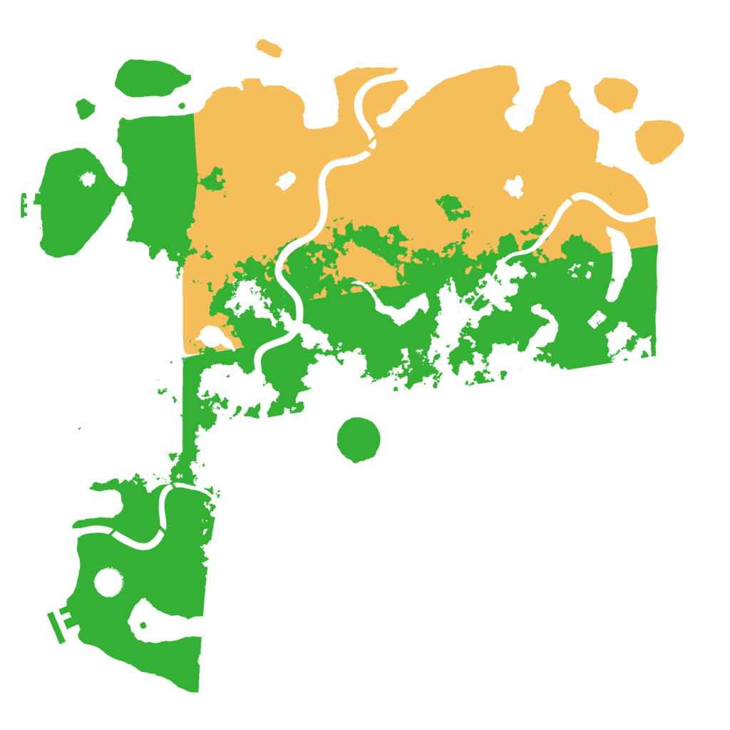 Biome Rust Map: Procedural Map, Size: 4500, Seed: 148311387