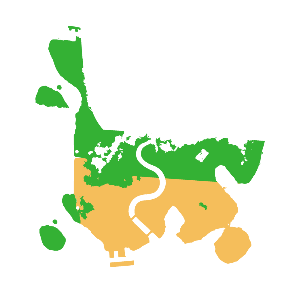 Biome Rust Map: Procedural Map, Size: 2500, Seed: 1947122195