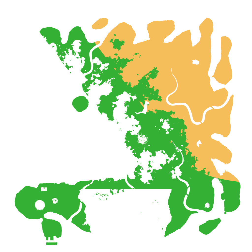 Biome Rust Map: Procedural Map, Size: 4500, Seed: 1070610602