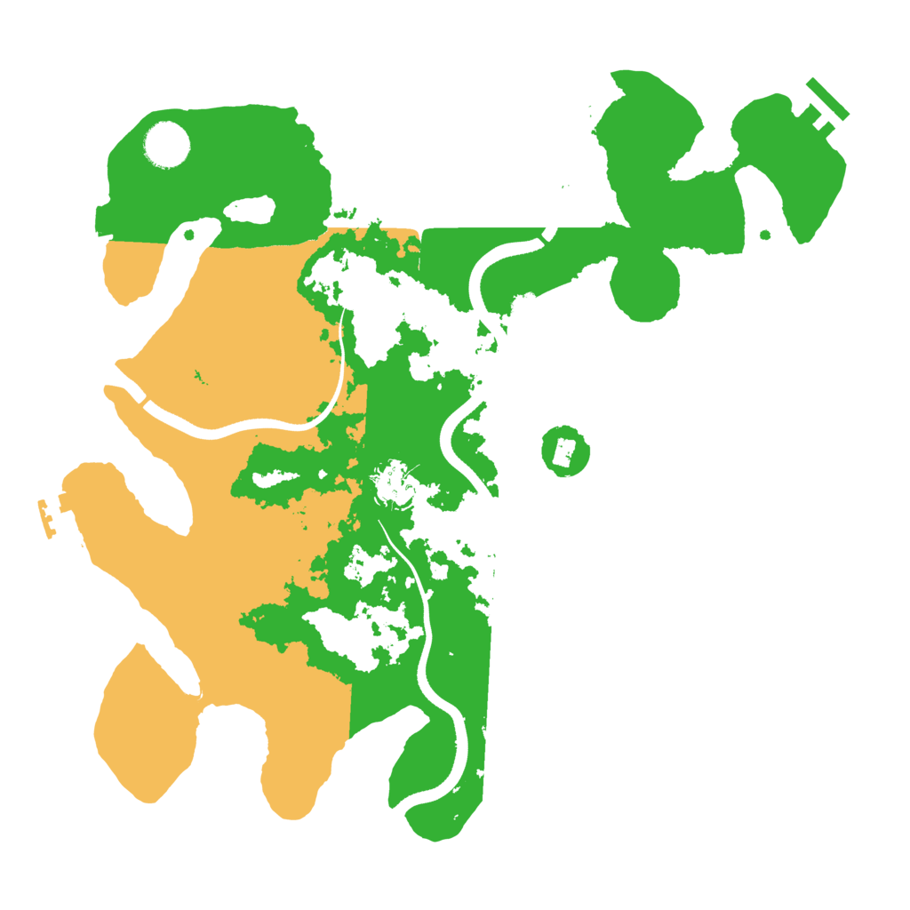 Biome Rust Map: Procedural Map, Size: 3500, Seed: 84968774