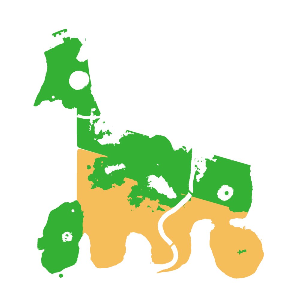 Biome Rust Map: Procedural Map, Size: 3000, Seed: 17172