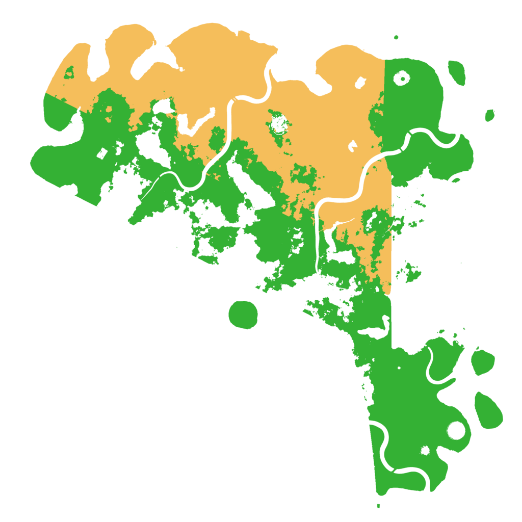 Biome Rust Map: Procedural Map, Size: 5100, Seed: 3