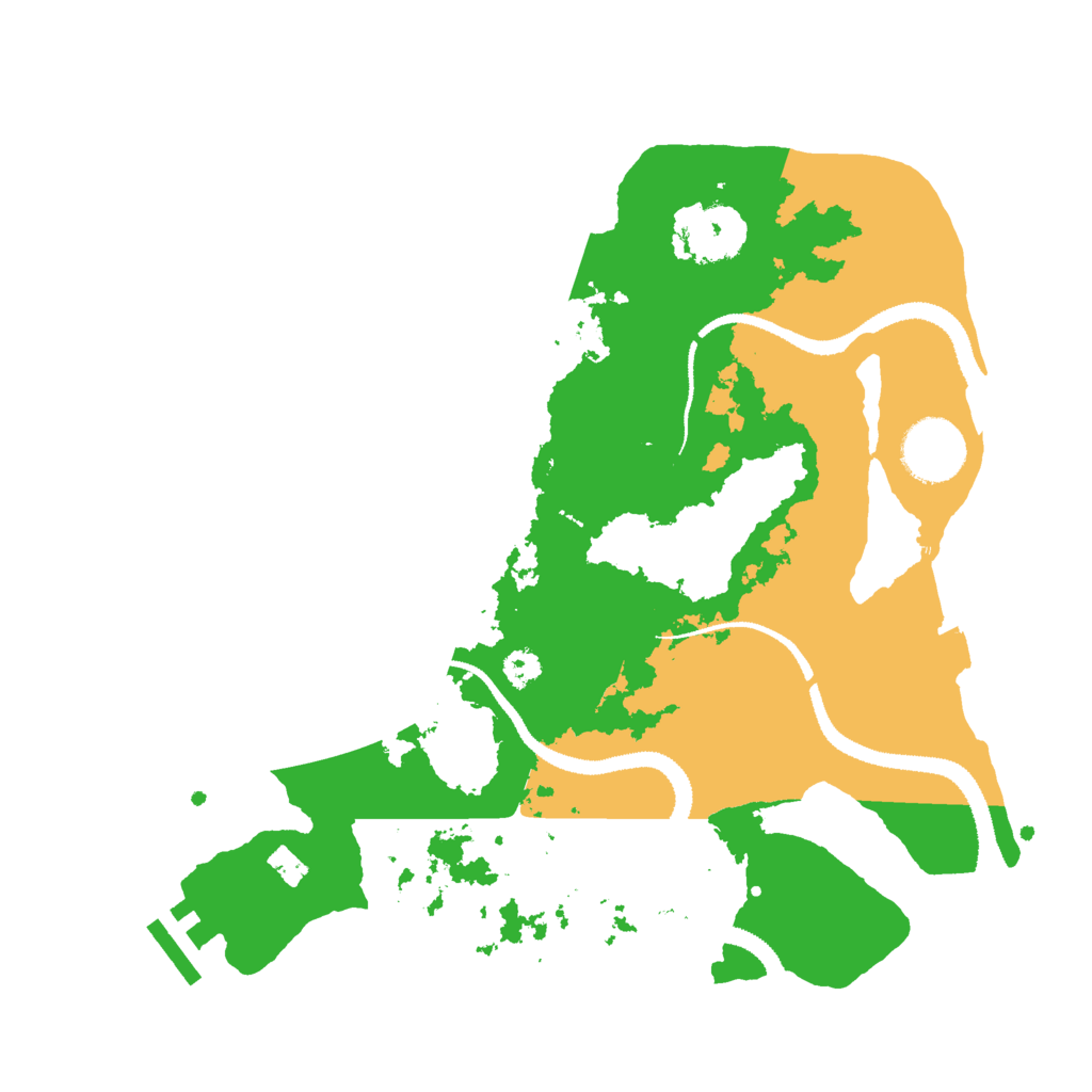 Biome Rust Map: Procedural Map, Size: 3000, Seed: 590998493