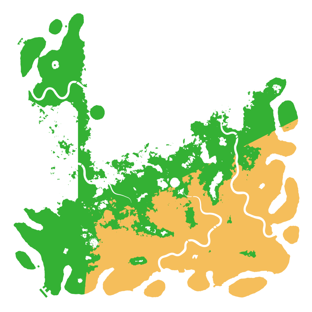 Biome Rust Map: Procedural Map, Size: 6000, Seed: 5545679