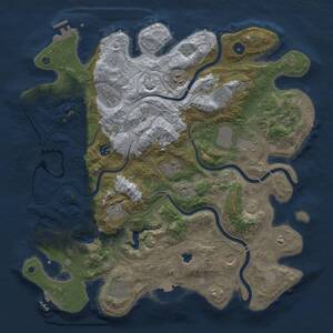Thumbnail Rust Map: Procedural Map, Size: 4250, Seed: 2096963851, 17 Monuments