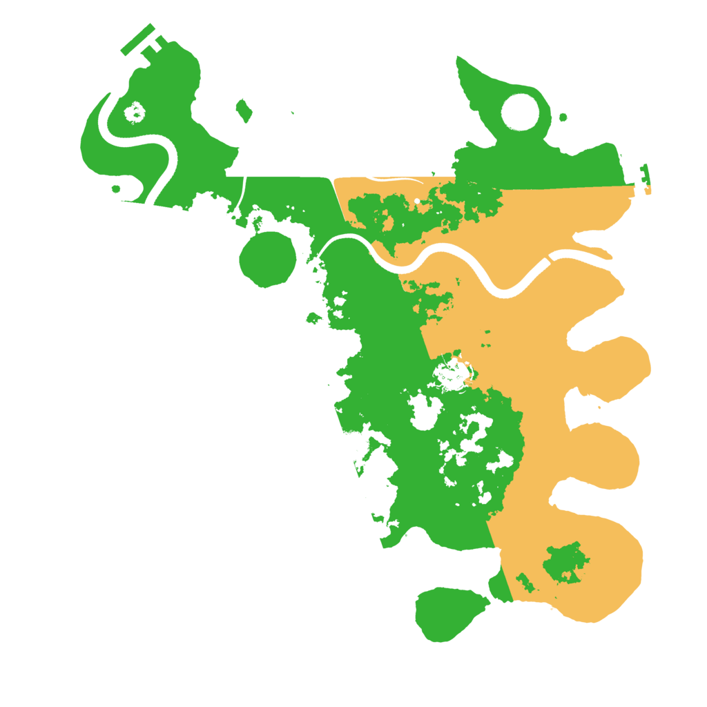 Biome Rust Map: Procedural Map, Size: 3500, Seed: 49338297