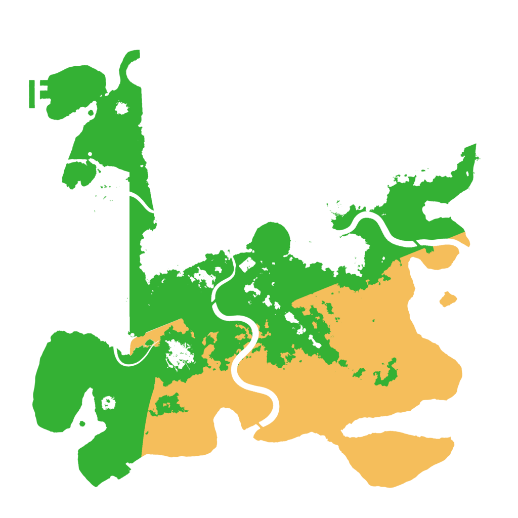 Biome Rust Map: Procedural Map, Size: 3700, Seed: 187569465