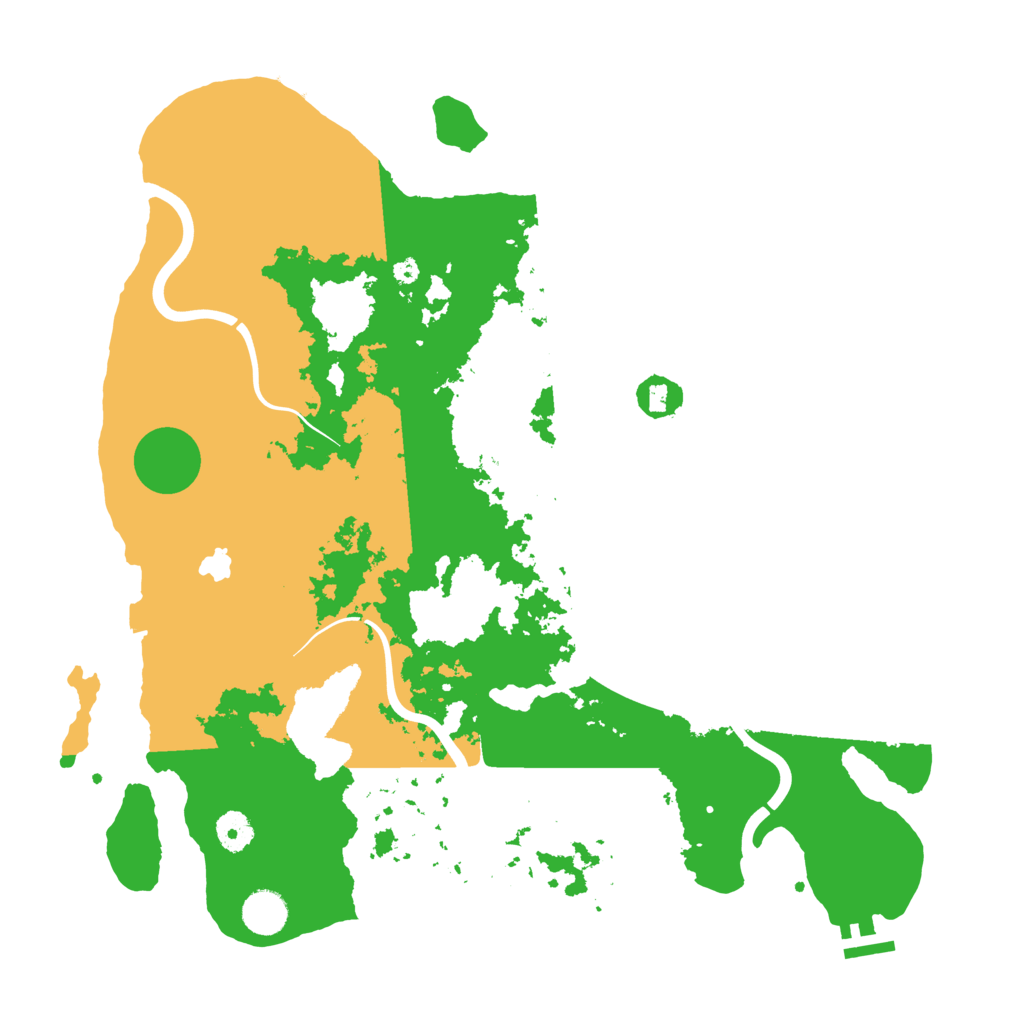 Biome Rust Map: Procedural Map, Size: 4050, Seed: 1284521779