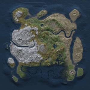 Thumbnail Rust Map: Procedural Map, Size: 3350, Seed: 1401949811, 12 Monuments