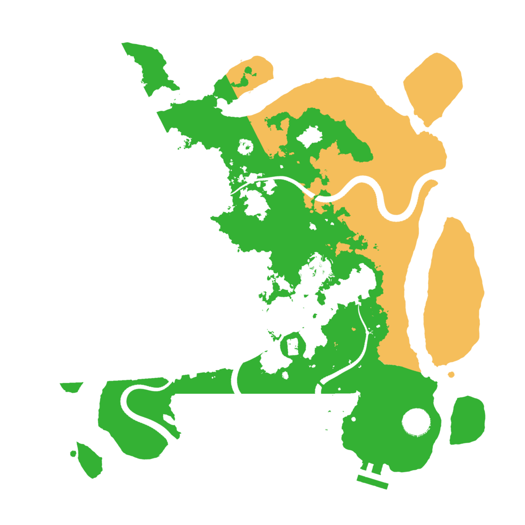 Biome Rust Map: Procedural Map, Size: 3350, Seed: 1401949811