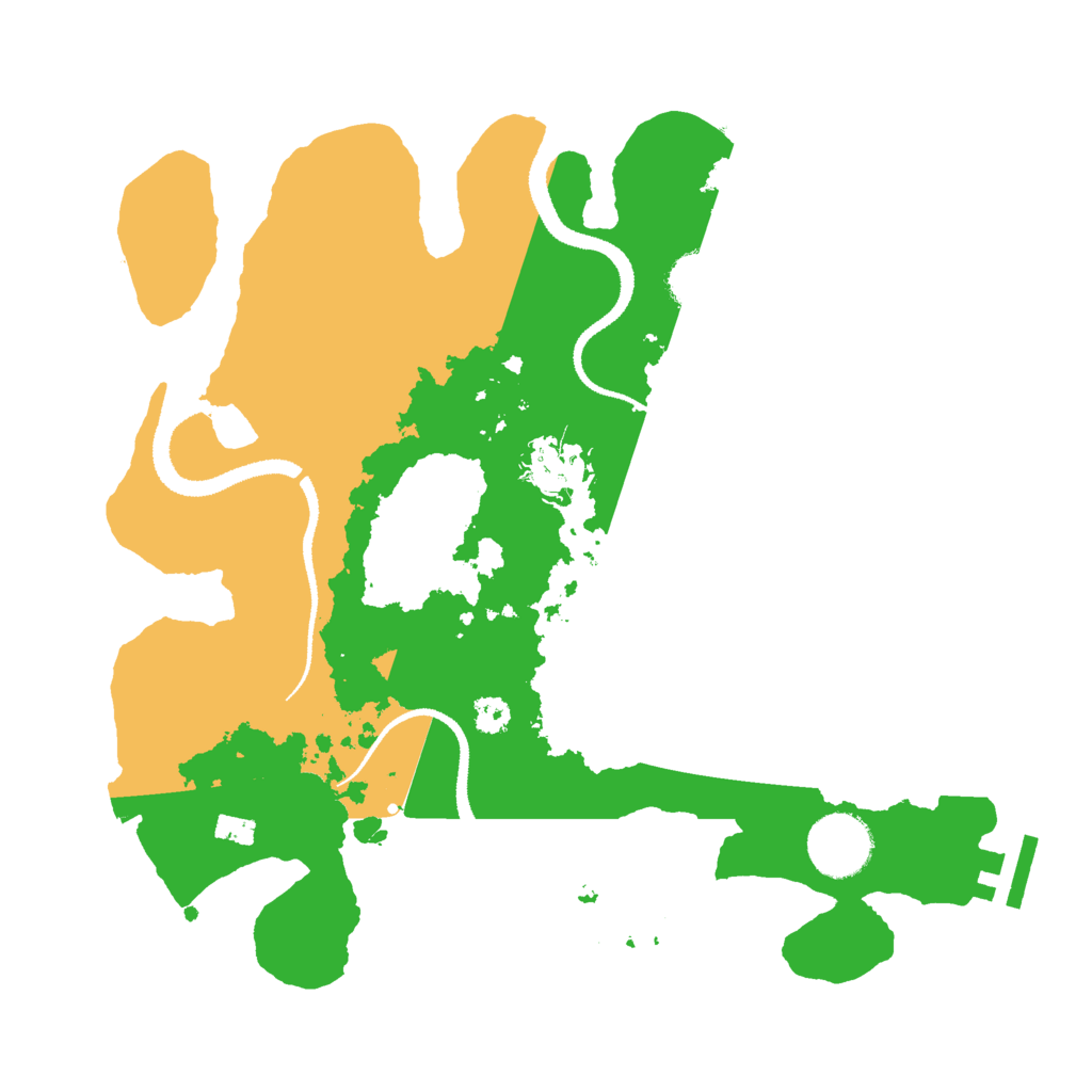 Biome Rust Map: Procedural Map, Size: 3000, Seed: 449999