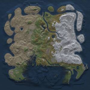 Thumbnail Rust Map: Procedural Map, Size: 4350, Seed: 1583952840, 17 Monuments