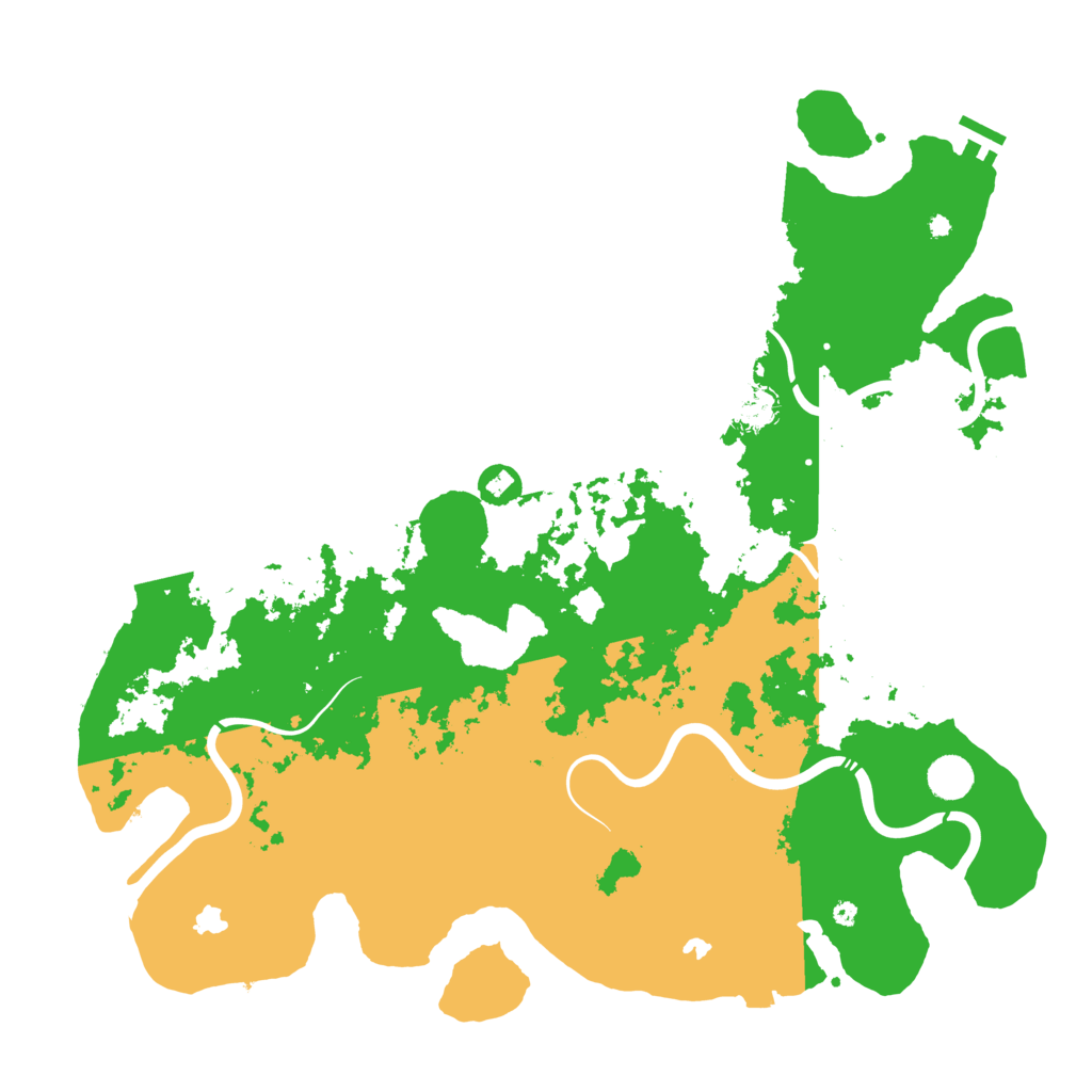 Biome Rust Map: Procedural Map, Size: 4500, Seed: 1877911820