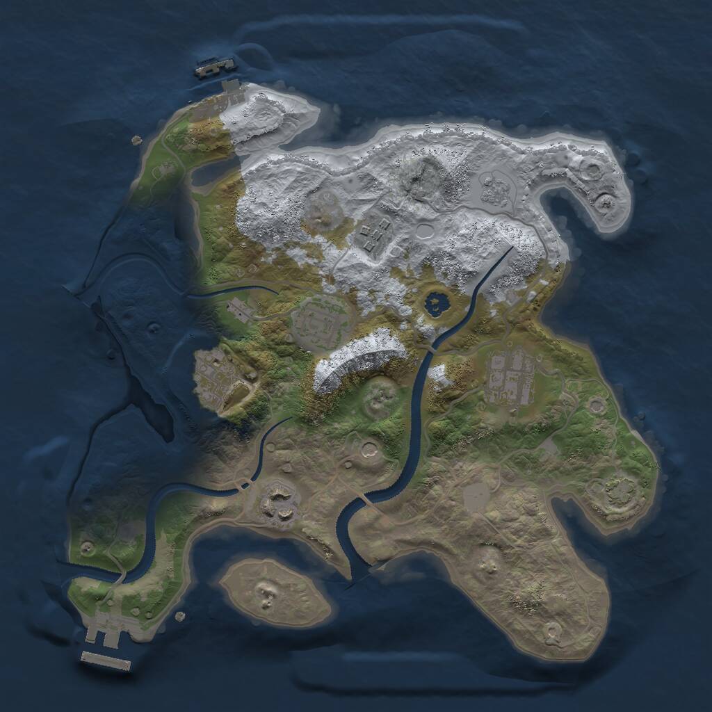Rust Map: Procedural Map, Size: 2900, Seed: 6767, 11 Monuments