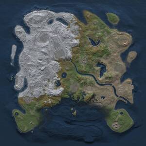 Thumbnail Rust Map: Procedural Map, Size: 4000, Seed: 341099172, 17 Monuments