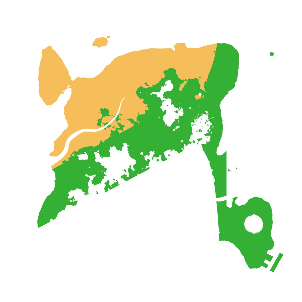 Biome Rust Map: Procedural Map, Size: 3000, Seed: 158966034