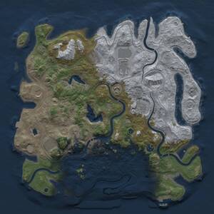 Thumbnail Rust Map: Procedural Map, Size: 4250, Seed: 1080298434, 15 Monuments