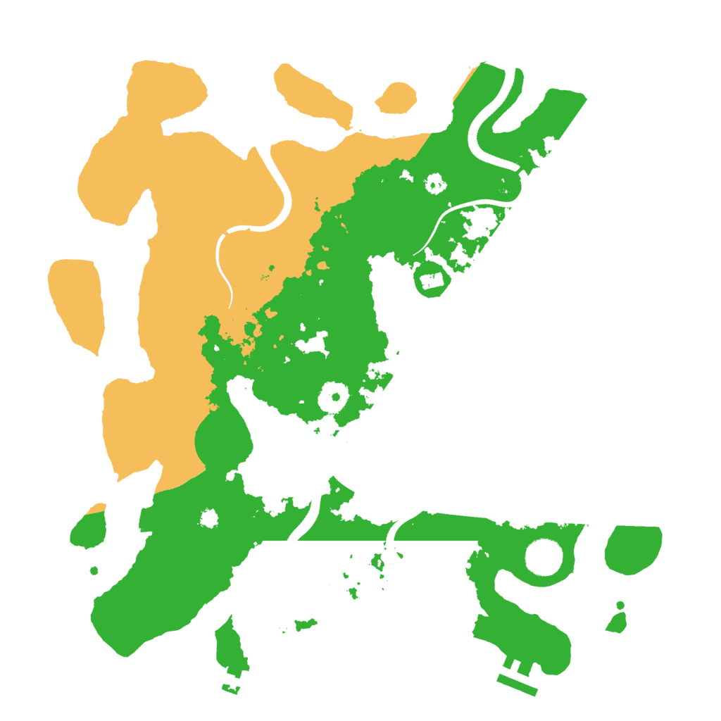 Biome Rust Map: Procedural Map, Size: 3500, Seed: 29819