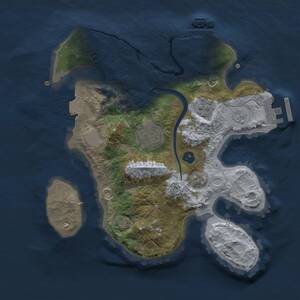 Thumbnail Rust Map: Procedural Map, Size: 2500, Seed: 1977517276, 7 Monuments
