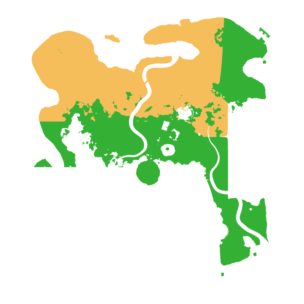 Biome Rust Map: Procedural Map, Size: 3500, Seed: 378198722