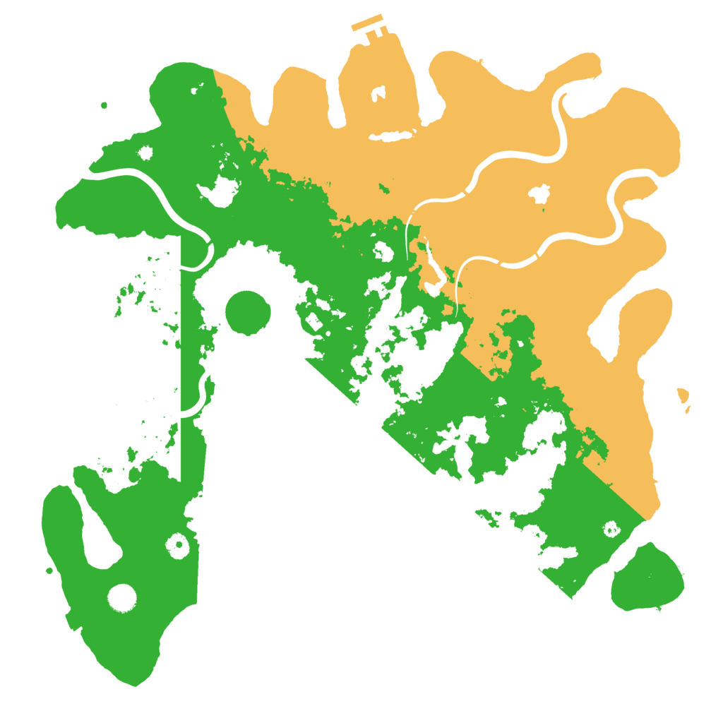 Biome Rust Map: Procedural Map, Size: 4500, Seed: 631780158