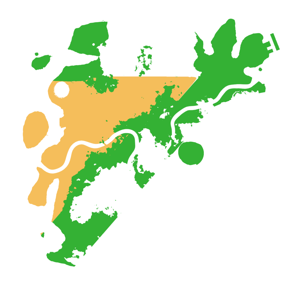 Biome Rust Map: Procedural Map, Size: 3500, Seed: 1259813