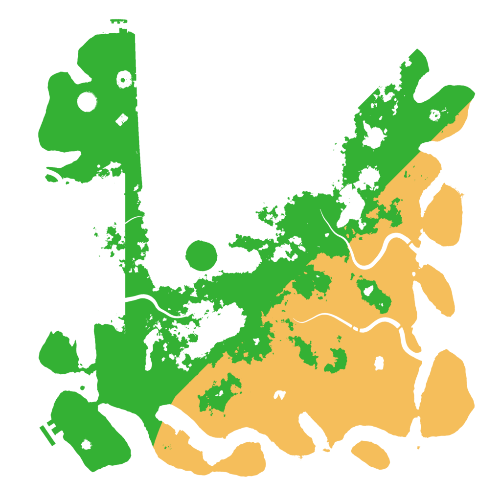 Biome Rust Map: Procedural Map, Size: 4500, Seed: 1091972046