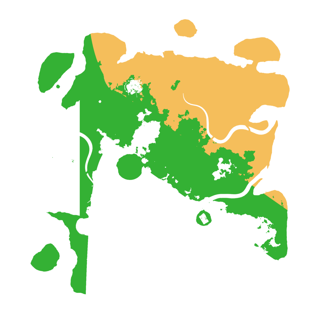 Biome Rust Map: Procedural Map, Size: 3500, Seed: 1301416648
