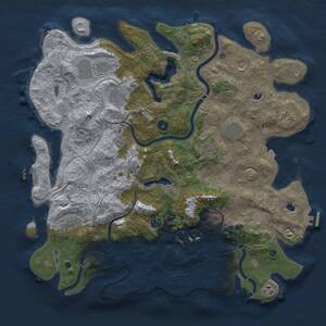 Thumbnail Rust Map: Procedural Map, Size: 4500, Seed: 1571174053, 17 Monuments