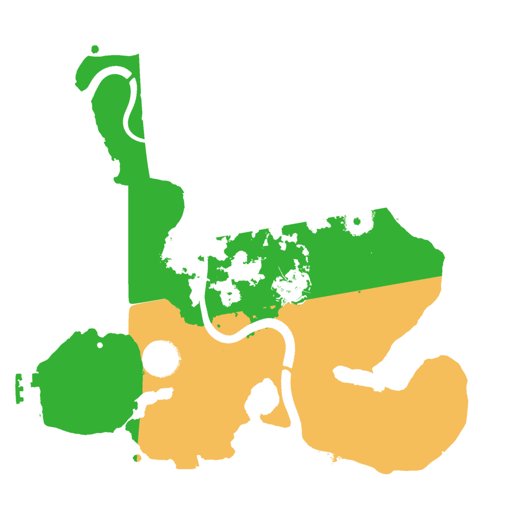 Biome Rust Map: Procedural Map, Size: 2600, Seed: 675590471
