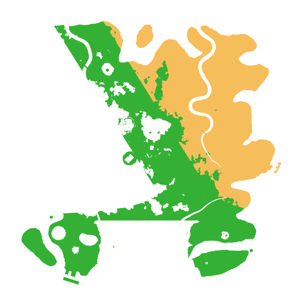 Biome Rust Map: Procedural Map, Size: 3700, Seed: 1302101821