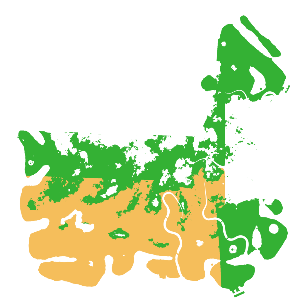 Biome Rust Map: Procedural Map, Size: 5500, Seed: 891766924