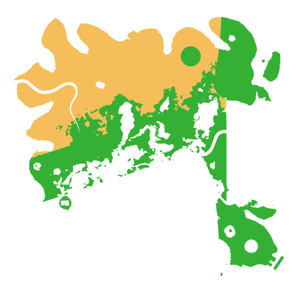 Biome Rust Map: Procedural Map, Size: 4000, Seed: 53645228