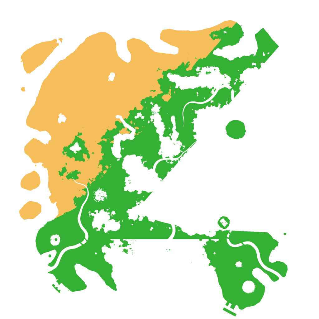 Biome Rust Map: Procedural Map, Size: 4500, Seed: 742808414