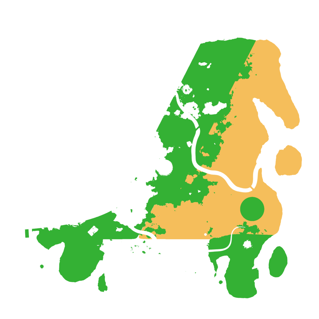 Biome Rust Map: Procedural Map, Size: 3500, Seed: 50905