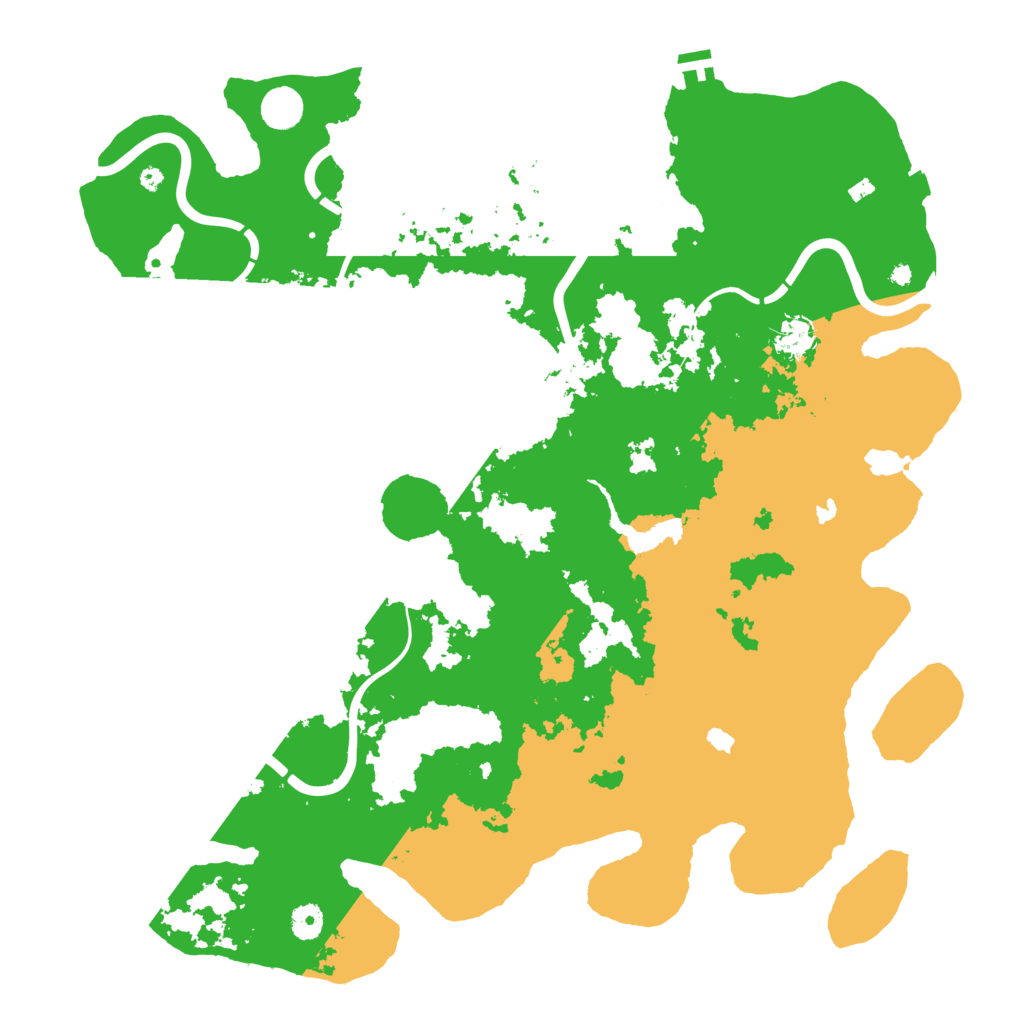 Biome Rust Map: Procedural Map, Size: 4500, Seed: 1412820437