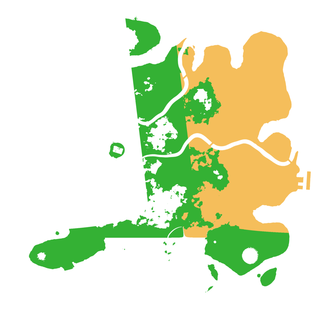 Biome Rust Map: Procedural Map, Size: 3500, Seed: 396058456