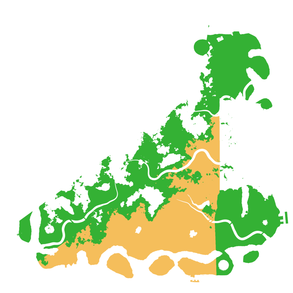 Biome Rust Map: Procedural Map, Size: 5000, Seed: 257030102