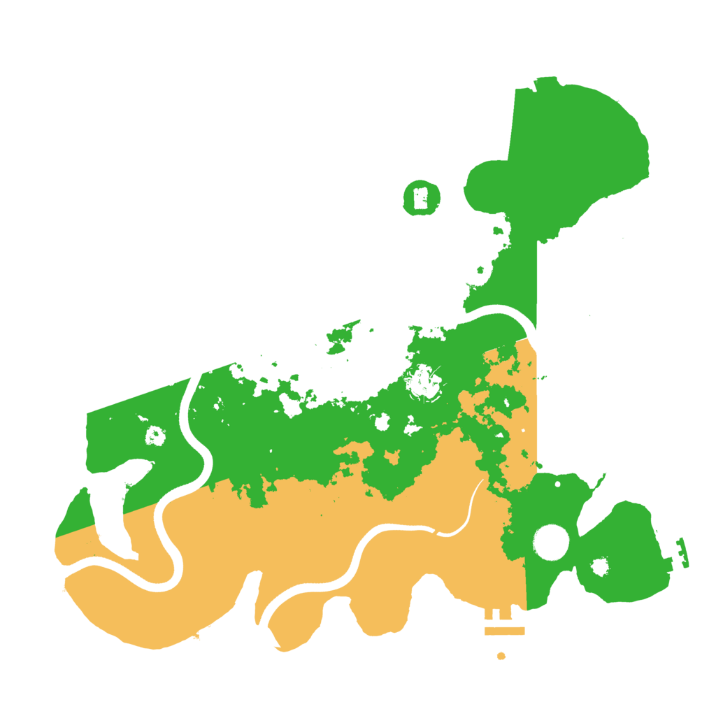 Biome Rust Map: Procedural Map, Size: 3600, Seed: 205174845