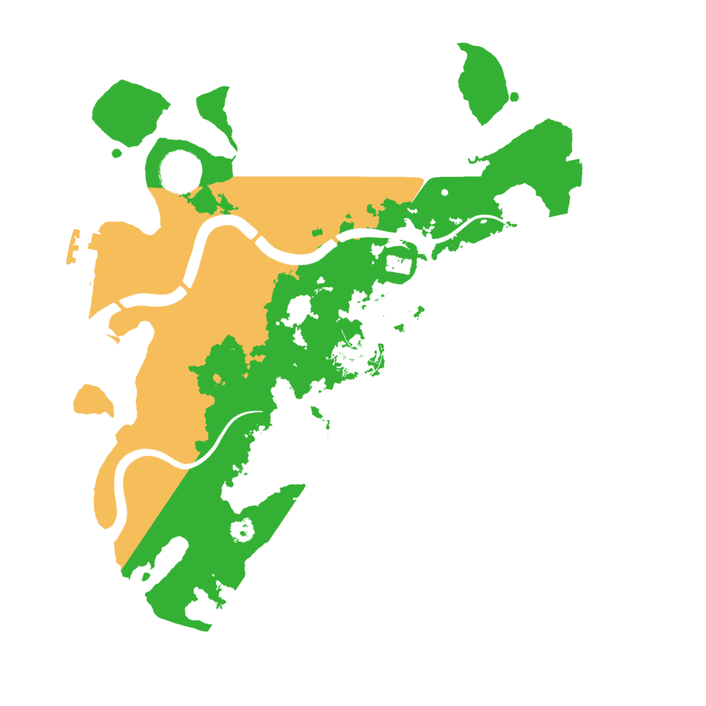 Biome Rust Map: Procedural Map, Size: 3000, Seed: 449180497