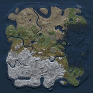 Thumbnail Rust Map: Procedural Map, Size: 4250, Seed: 1149349967, 16 Monuments